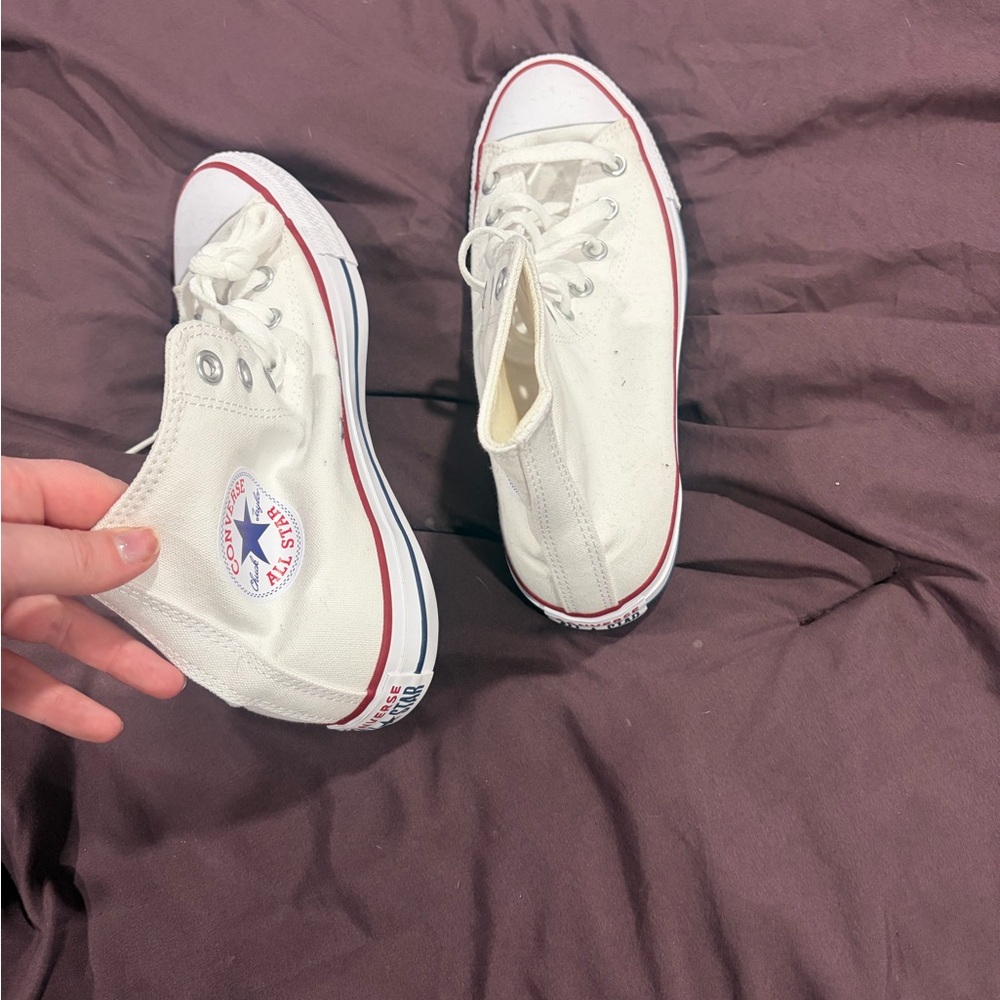 Converse All Star White Canvas Sneakers